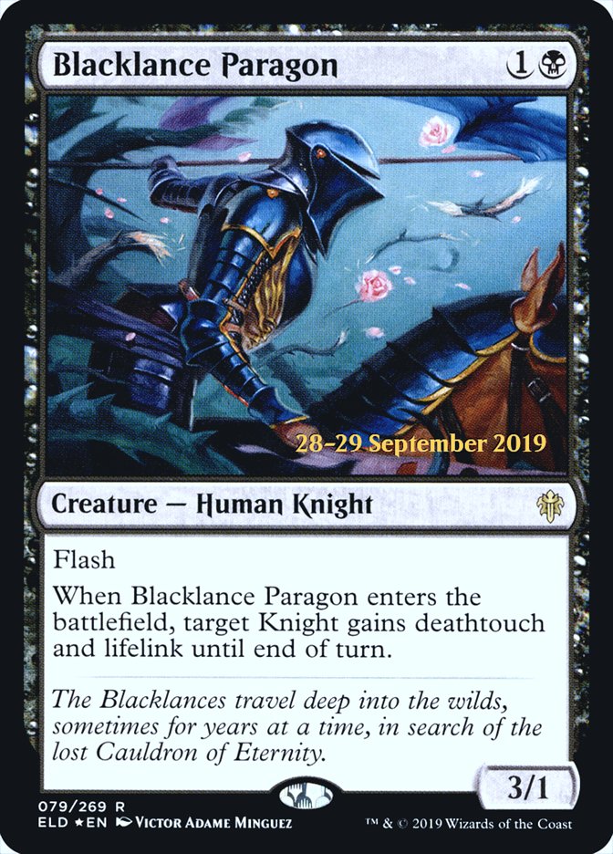 Blacklance Paragon  [Throne of Eldraine Prerelease Promos] | Gear Gaming Bentonville