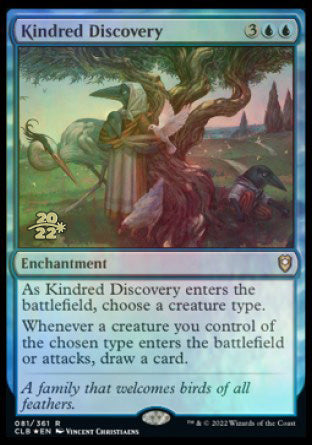Kindred Discovery [Commander Legends: Battle for Baldur's Gate Prerelease Promos] | Gear Gaming Bentonville