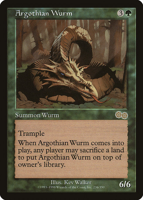 Argothian Wurm [Urza's Saga] | Gear Gaming Bentonville