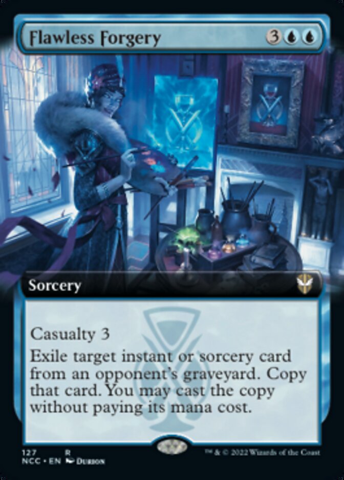 Flawless Forgery (Extended Art) [Streets of New Capenna Commander] | Gear Gaming Bentonville