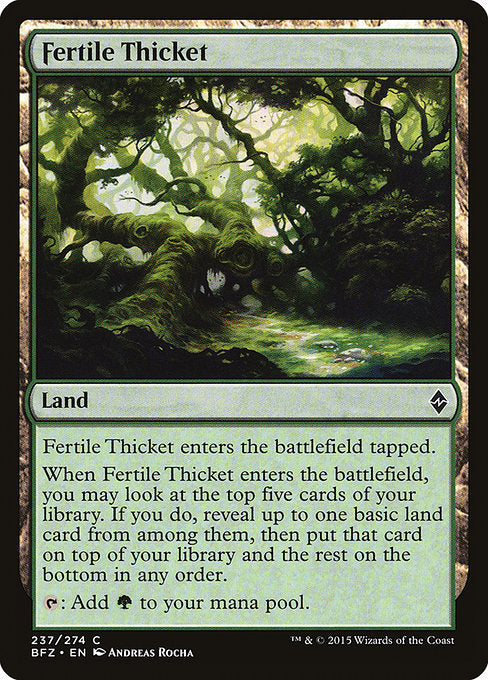 Fertile Thicket [Battle for Zendikar] | Gear Gaming Bentonville