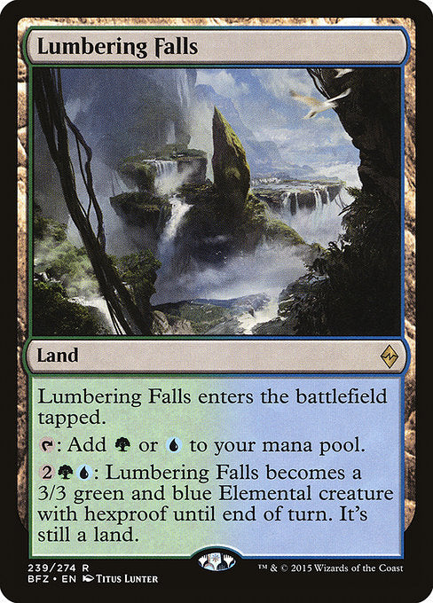 Lumbering Falls [Battle for Zendikar] | Gear Gaming Bentonville