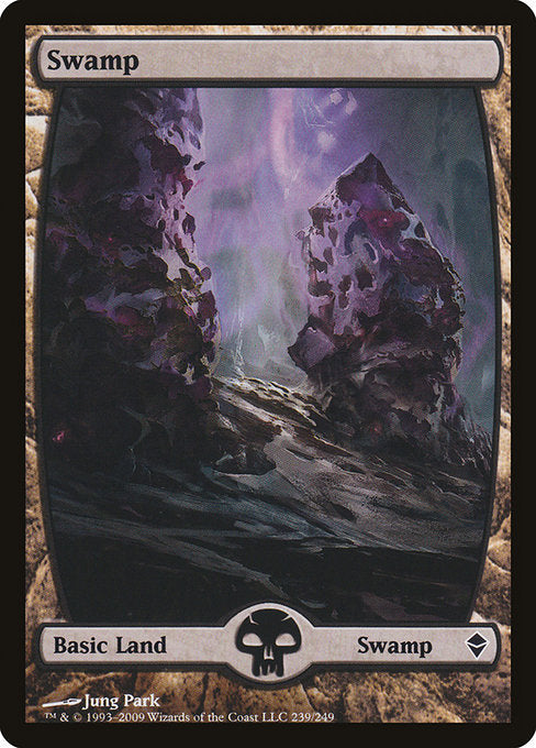 Swamp (239) - Full Art [Zendikar] | Gear Gaming Bentonville