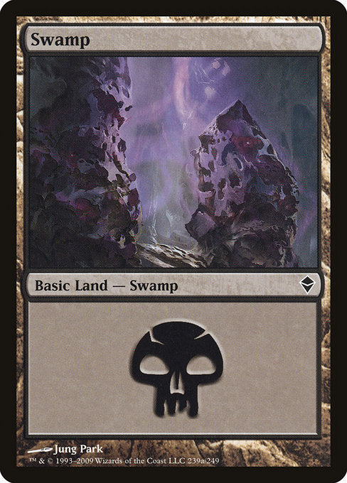 Swamp (239a) [Zendikar] | Gear Gaming Bentonville