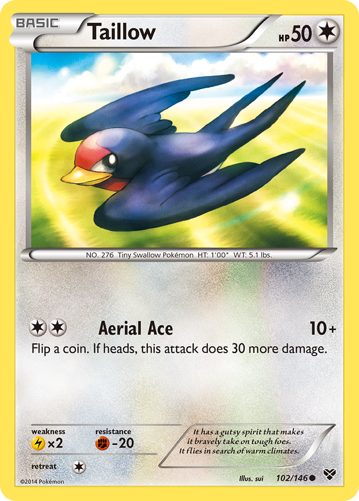 Taillow (102/146) [XY: Base Set] | Gear Gaming Bentonville