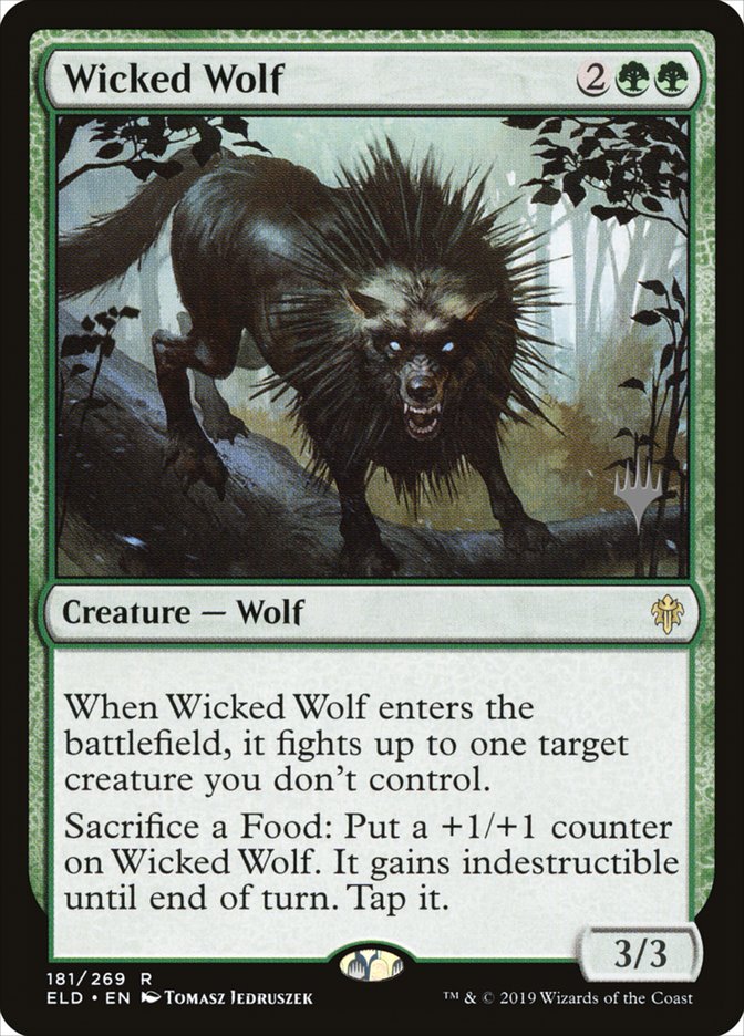 Wicked Wolf (Promo Pack) [Throne of Eldraine Promos] | Gear Gaming Bentonville