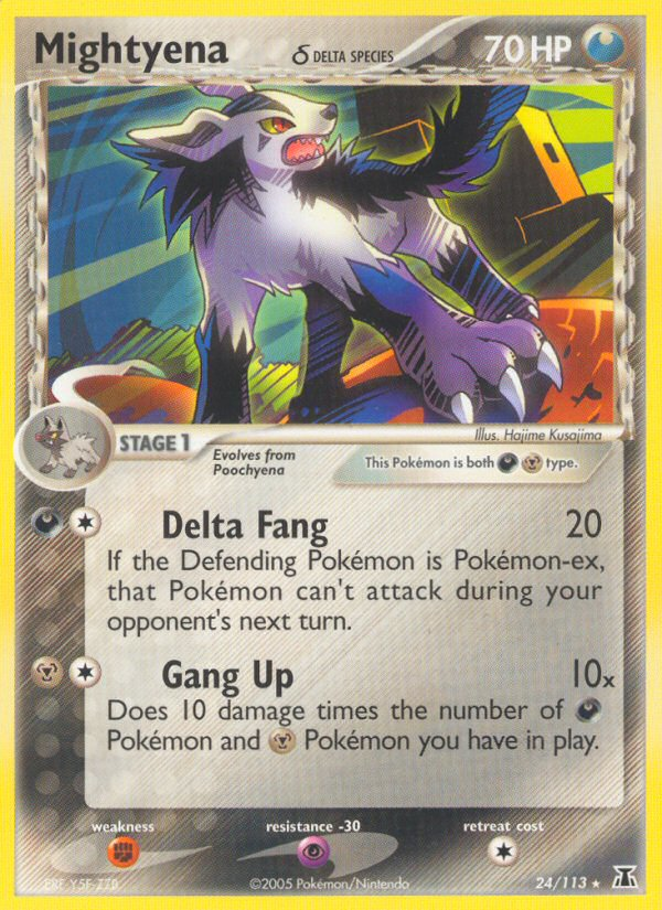 Mightyena (24/113) (Delta Species) [EX: Delta Species] | Gear Gaming Bentonville