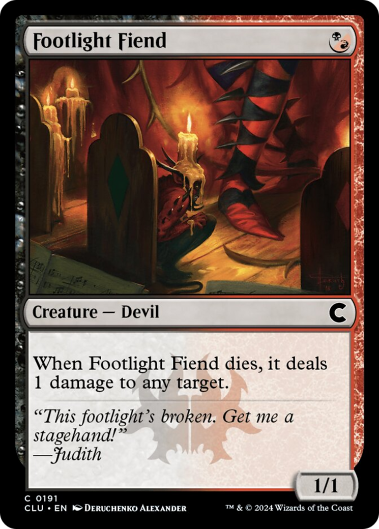 Footlight Fiend [Ravnica: Clue Edition] | Gear Gaming Bentonville