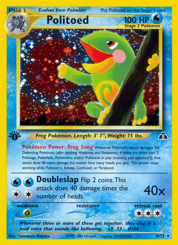 Politoed (8/75) [Neo Discovery 1st Edition] | Gear Gaming Bentonville