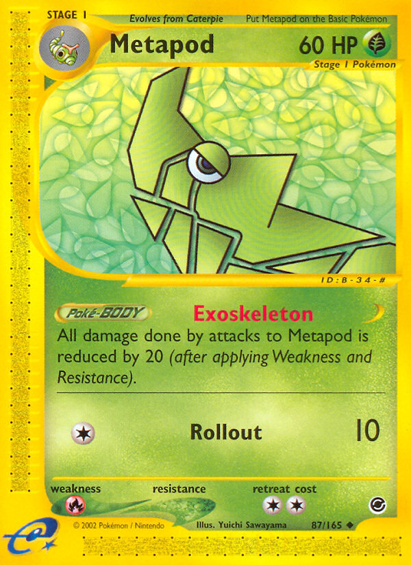 Metapod (87/165) [Expedition: Base Set] | Gear Gaming Bentonville