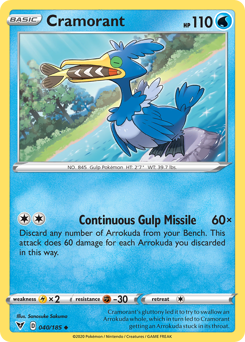 Cramorant (040/185) [Sword & Shield: Vivid Voltage] | Gear Gaming Bentonville