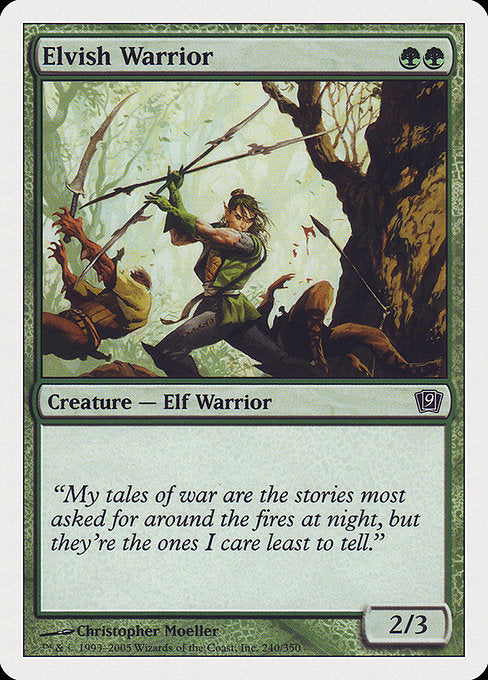 Elvish Warrior [9th Edition] | Gear Gaming Bentonville