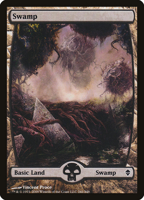 Swamp (241) - Full Art [Zendikar] | Gear Gaming Bentonville