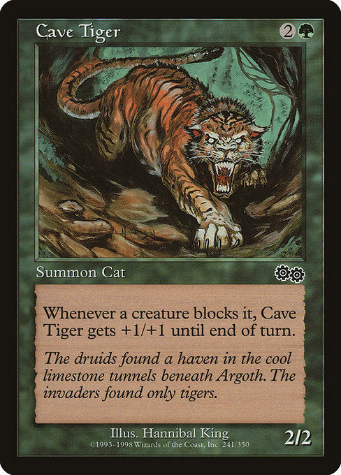 Cave Tiger [Urza's Saga] | Gear Gaming Bentonville