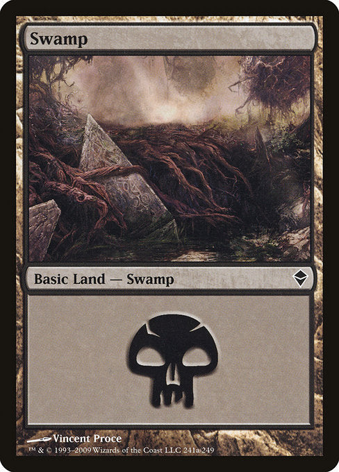 Swamp (241a) [Zendikar] | Gear Gaming Bentonville