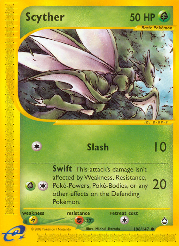 Scyther (106/147) [Aquapolis] | Gear Gaming Bentonville