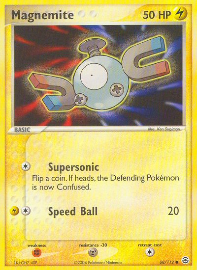 Magnemite (68/112) [EX: FireRed & LeafGreen] | Gear Gaming Bentonville