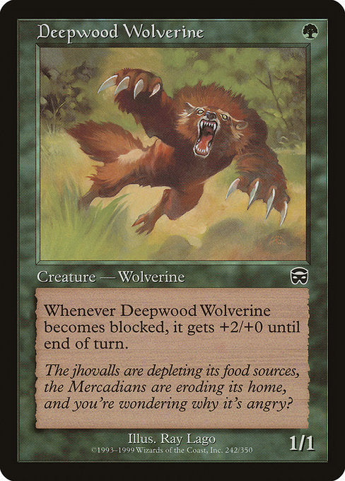 Deepwood Wolverine [Mercadian Masques] | Gear Gaming Bentonville