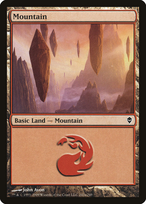 Mountain (242a) [Zendikar] | Gear Gaming Bentonville