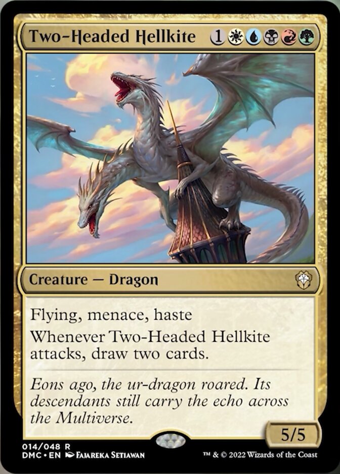 Two-Headed Hellkite [Dominaria United Commander] | Gear Gaming Bentonville