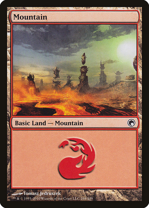 Mountain (244) [Scars of Mirrodin] | Gear Gaming Bentonville