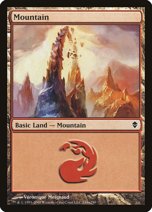 Mountain (244a) [Zendikar] | Gear Gaming Bentonville