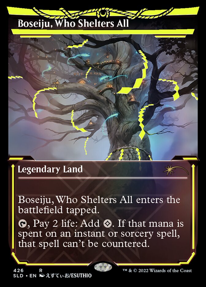 Boseiju, Who Shelters All (Neon Ink Yellow) [Secret Lair Drop Series] | Gear Gaming Bentonville