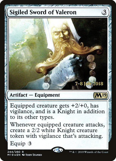 Sigiled Sword of Valeron [Prerelease Cards] | Gear Gaming Bentonville