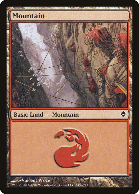 Mountain (245a) [Zendikar] | Gear Gaming Bentonville