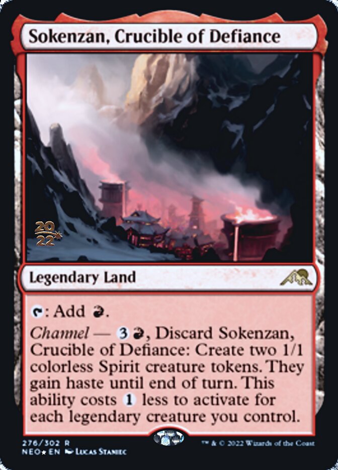 Sokenzan, Crucible of Defiance [Kamigawa: Neon Dynasty Prerelease Promos] | Gear Gaming Bentonville