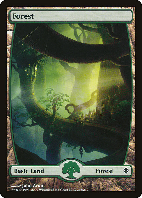 Forest (246) - Full Art [Zendikar] | Gear Gaming Bentonville