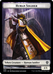 Human Soldier // Elephant Double-Sided Token [Phyrexia: All Will Be One Commander Tokens] | Gear Gaming Bentonville