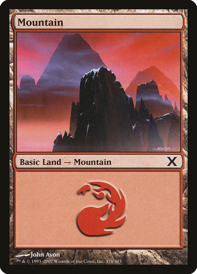 Mountain (376) [Tenth Edition] | Gear Gaming Bentonville