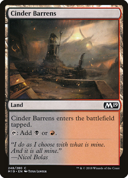 Cinder Barrens [Core Set 2019] | Gear Gaming Bentonville