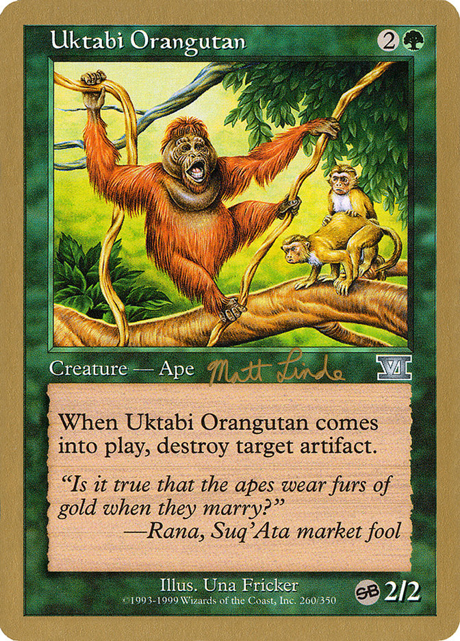 Uktabi Orangutan (Matt Linde) (SB) [World Championship Decks 1999] | Gear Gaming Bentonville