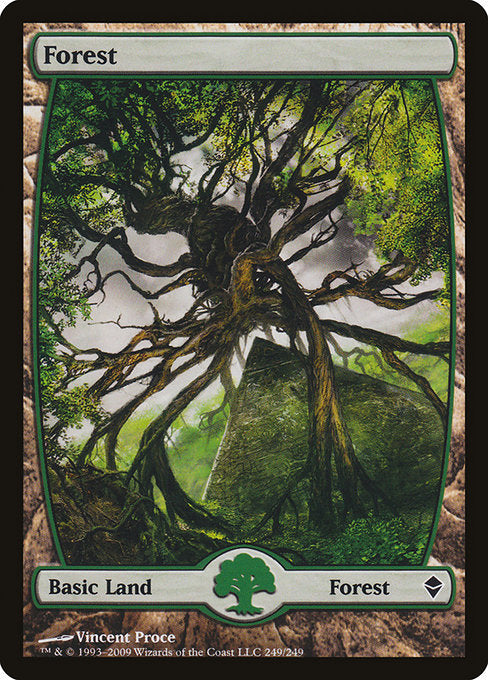 Forest (249) - Full Art [Zendikar] | Gear Gaming Bentonville