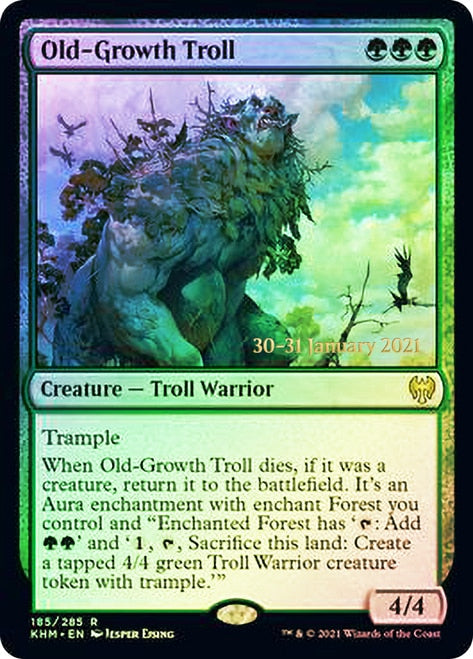 Old-Growth Troll  [Kaldheim Prerelease Promos] | Gear Gaming Bentonville