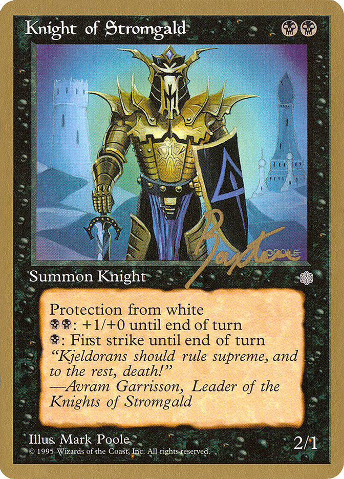 Knight of Stromgald (George Baxter) [Pro Tour Collector Set] | Gear Gaming Bentonville