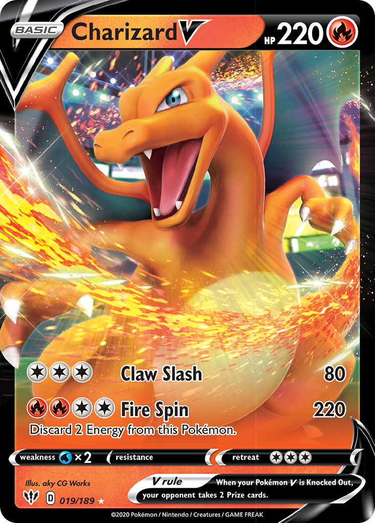 Charizard V (019/189) [Sword & Shield: Darkness Ablaze] | Gear Gaming Bentonville