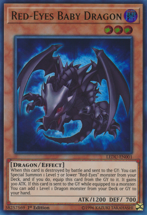 Red-Eyes Baby Dragon [LEDU-EN001] Ultra Rare | Gear Gaming Bentonville