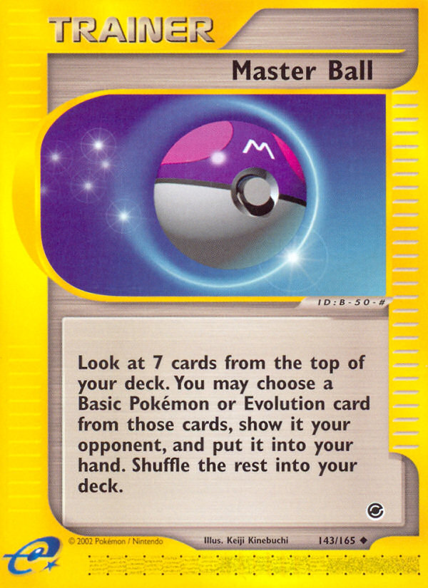 Master Ball (143/165) [Expedition: Base Set] | Gear Gaming Bentonville