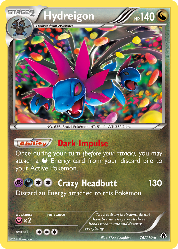 Hydreigon (74/119) [XY: Phantom Forces] | Gear Gaming Bentonville