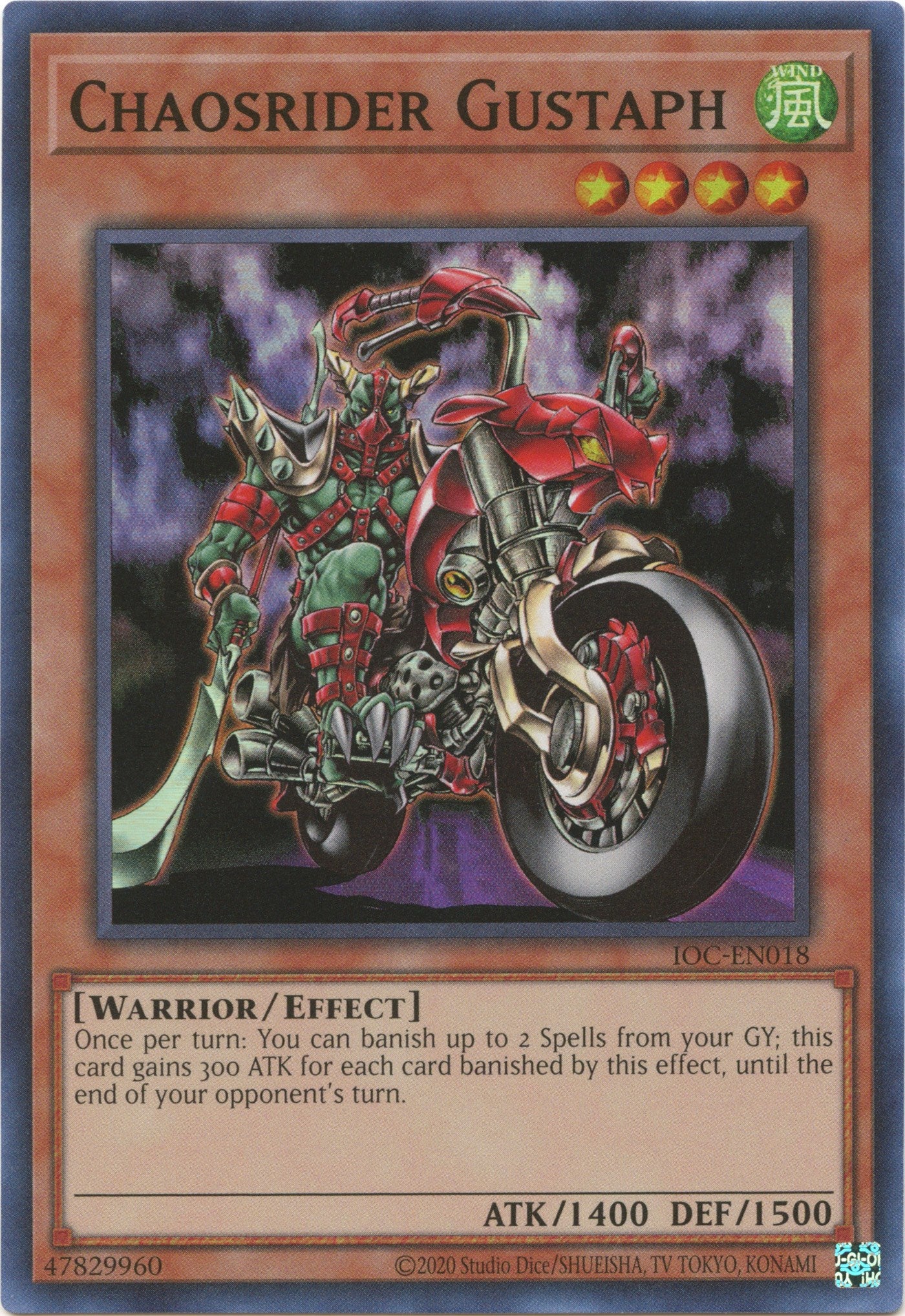 Chaosrider Gustaph (25th Anniversary) [IOC-EN018] Super Rare | Gear Gaming Bentonville