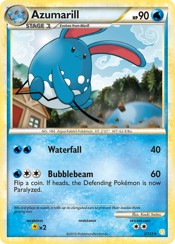 Azumarill (2/123) [HeartGold & SoulSilver: Base Set] | Gear Gaming Bentonville