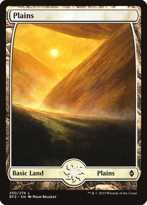 Plains (250) - Full Art [Battle for Zendikar] | Gear Gaming Bentonville