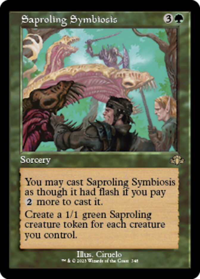 Saproling Symbiosis (Retro) [Dominaria Remastered] | Gear Gaming Bentonville