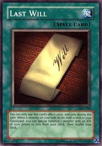 Last Will [Starter Deck: Yugi Evolution] [SYE-031] | Gear Gaming Bentonville
