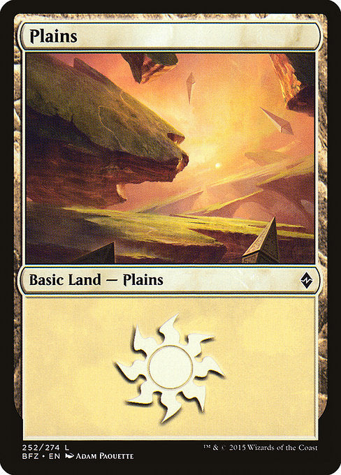 Plains (252) [Battle for Zendikar] | Gear Gaming Bentonville