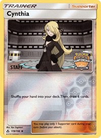 Cynthia (119/156) (Staff Regional Championship Promo) [Sun & Moon: Ultra Prism] | Gear Gaming Bentonville