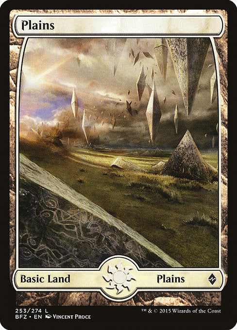 Plains (253) - Full Art [Battle for Zendikar] | Gear Gaming Bentonville